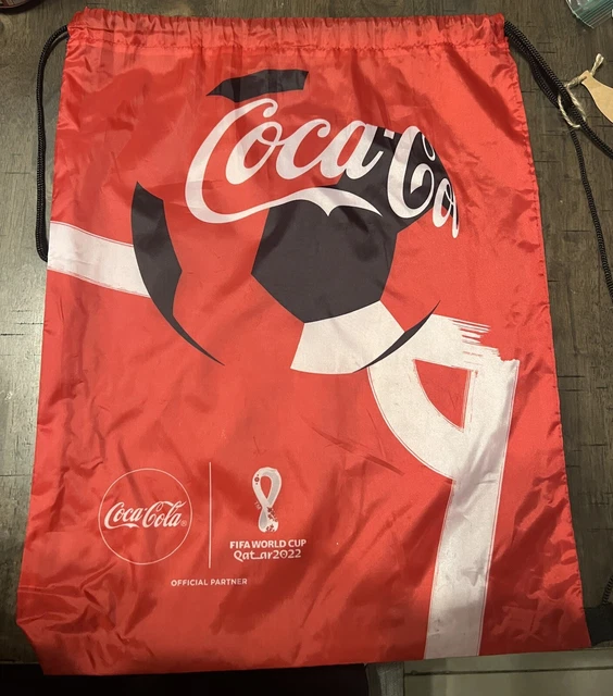 COCA COLA KATAR WM 2022 Rucksack mit Zugschnur EUR 16,12 PicClick DE
