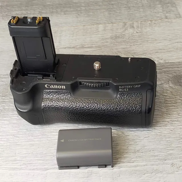 Canon BG-E3 Battery Grip + Extra Canon Li-ion Battery for EOS 350D & 400D