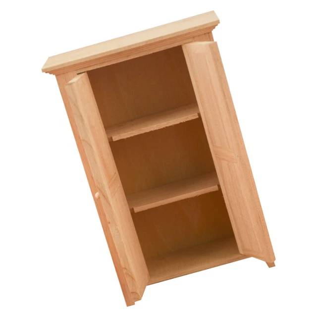1 pieza Juguete Accesorios Miniatura Madera Armario Miniatura Armario Decoración
