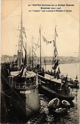 NANTES Souvenir Grande Semaine Maritime 1908 Arrivée Thomson Ministre Marine 
