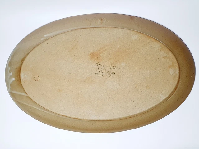 PLAT OVALE BARBEAUX ancien terre de fer EUR 8,00 - FR