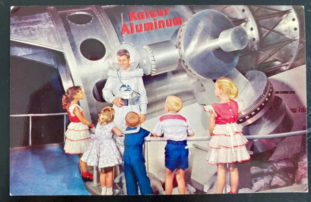 Mint USA advertising picture Postcard Kaiser Aluminum Tomorrowland Disneyland