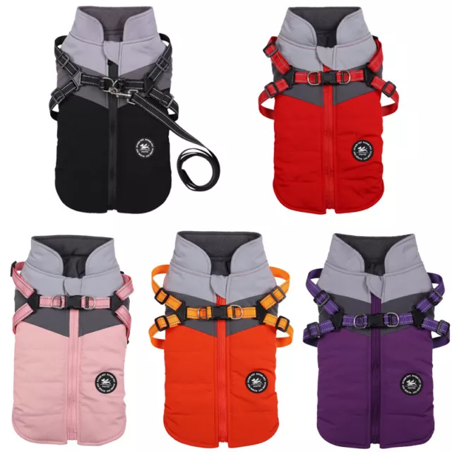 Pet Vest Jacket Winter Warm Puppy Dog Waterproof Clothes Small/Large Padded Coat 2