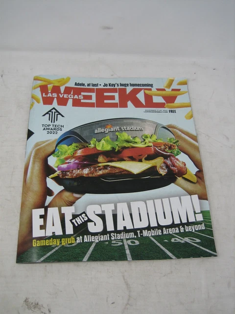 Las Vegas Weekly Magazine Eat This Stadium! Nov 17-23 2022 Issue Adele Allegiant