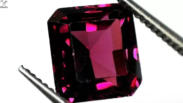 1x Rodolith Granat -  Octagon facettiert 1,81ct. 6,3x6,0x4,0mm (1179A)