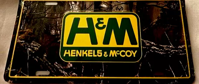 HENKELS & McCOY UTILITY FIRM-EMBOSSED METAL LICENSE PLATE-12X6 inches- NEW-2