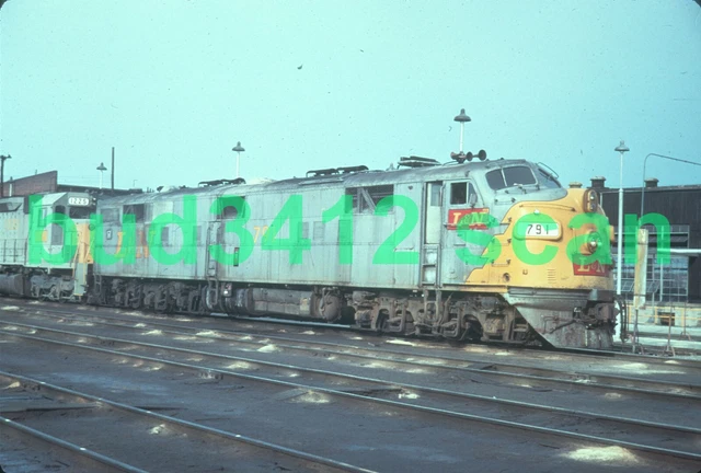 LN L&N Louisville & Nashville E7 #791 at Nashville TN 1971 DUPLICATE Slide!