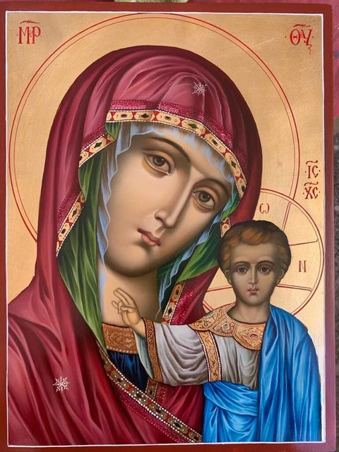 Orthodox icon 30x40m , handpainted , handamde , gift , Mother of God