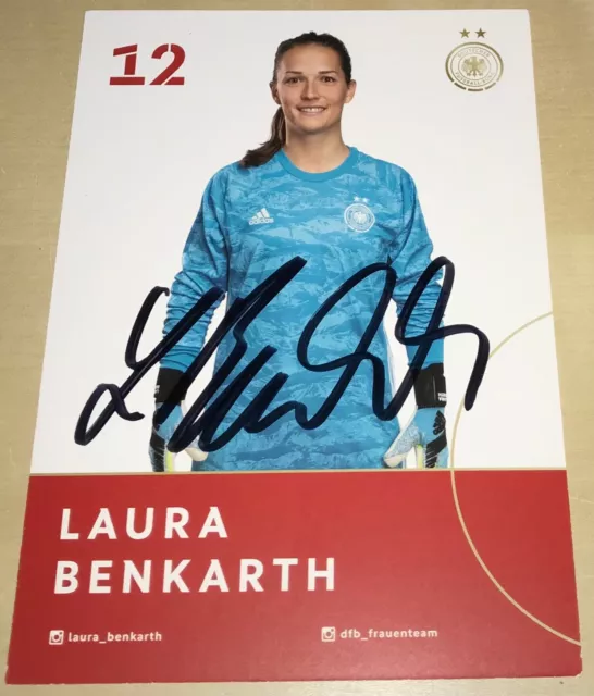 Laura Benkarth DFB Frauen Damen Bayern Orig. Signierte Autogrammkarte Autogramm
