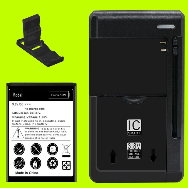 Long Life 1600mAh Extra Battery Universal Charger Bracket for Doro D7050TL 7050L