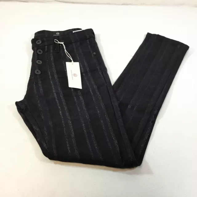 Adriano Goldschmied Farrah Womens Black High Rise Skinny Ankle Jeans Size 27