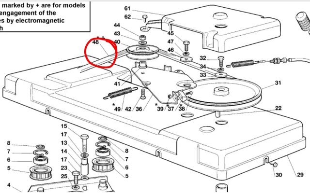 HONDA ENGINE TO deck belt 48