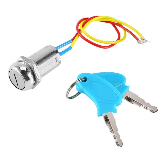 Bloqueo de interruptor de llave de encendido de 2 cables ANGGREK, arranque universal de motocicleta impermeable