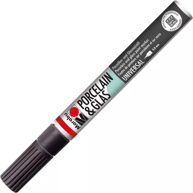 Marabu Porzellan Glas Marker Marker Painter Hochglanz Glasmaler Glasmarker Stift