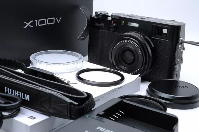 Fujifilm X100V Shutter count 8 Black [ Top Mint w/Box ] shipping From Japan #1