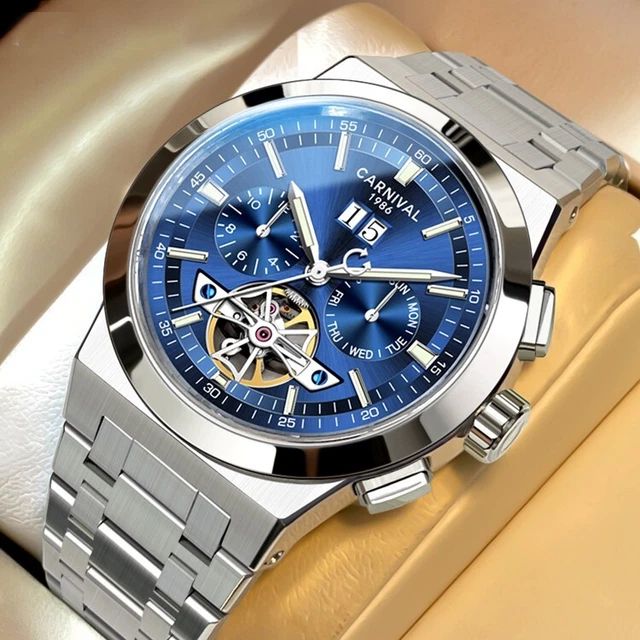Orologio da uomo automatico meccanico impermeabile Seagull