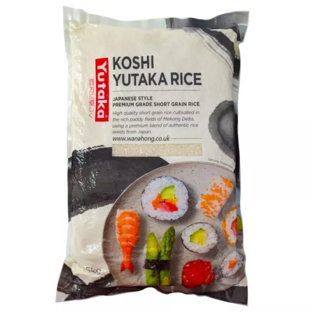 Yutaka Koshi Premium Grade Japanese Short Grain Sushi Rice 5KG