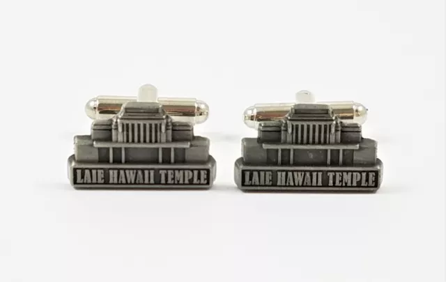 Laie Hawaii Temple Cufflinks Wedding Groomsmen LDS Mormon Featured