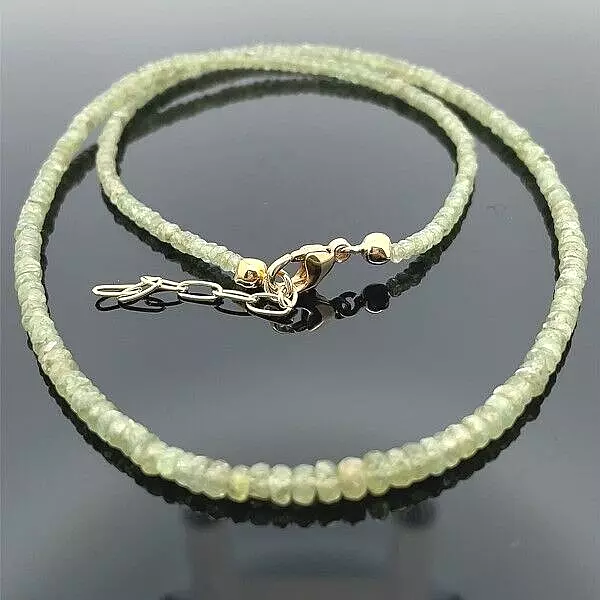 Schmuckjagd Collier Aus 585/ Gelbgold  Mit  Demantoid Facettenreich