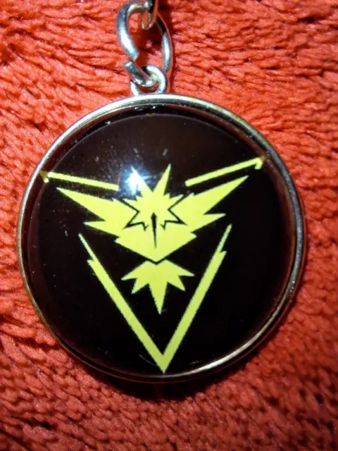 Pokemon Go Fest Keychain Team Valor Yellow