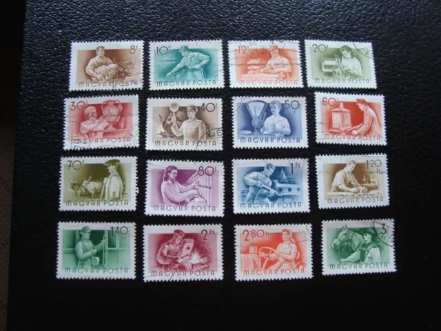 HONGRIE - timbre yvert/tellier n° 1158 a 1170 1172 a 1174 oblitere (A16)