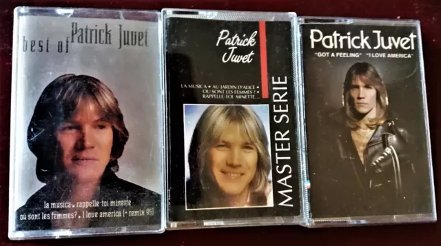 Patrick Juvet Lot De 3 K7 Cassettes Audio Tape