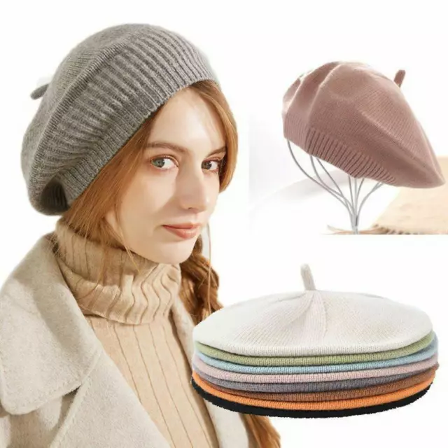 Elgantes  sombrero boina  gorras para mujeres de invierno calidos  modernos