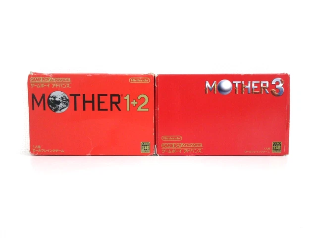 C231 Nintendo Game boy Advance Mother 1+2 & 3 set GBA JP w/box manual  1 2 3 bx