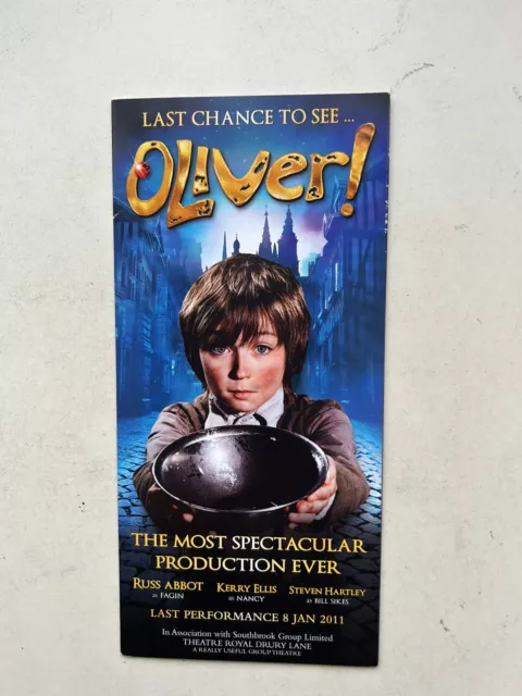 Theatre flyer / Handbill OLIVER The Musical RUSS ABBOT KERRY ELLIS