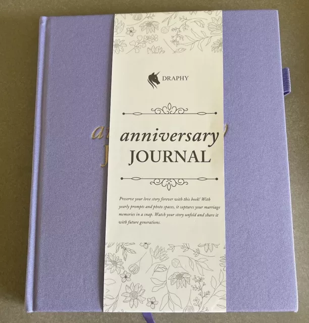 DRAPHY Anniversary Journal- Deluxe Wedding Journal Book Anniversary