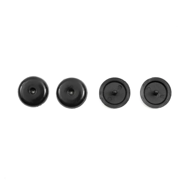 2pcs Black Seat Belt Buckle Stopper Buttons Holders Studs Retainer Rest Clips