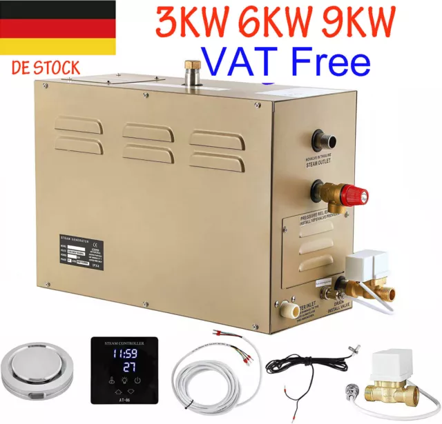 Generador de vapor de ducha 3/6/912KW 35-55°C baño sauna generador de vapor baño 220V