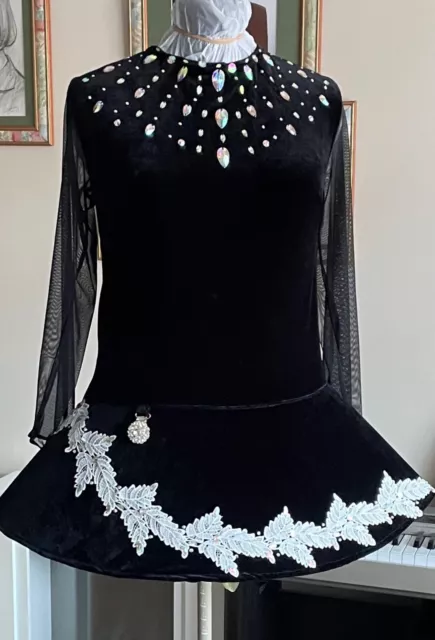 IRISH DANCE DRESS IRISH Dancing Ceili Costume Used Shoes Dancer