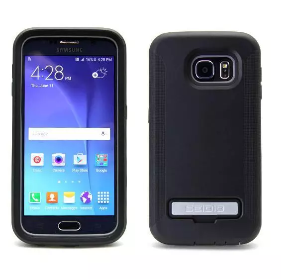 OEM Seidio Convert Combo Case Cover&Holster/Clip For Samsung Galaxy S6 S-6 Black