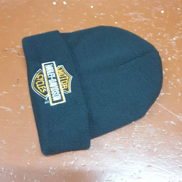 Harley Davidson Black beanie  embroidered 2