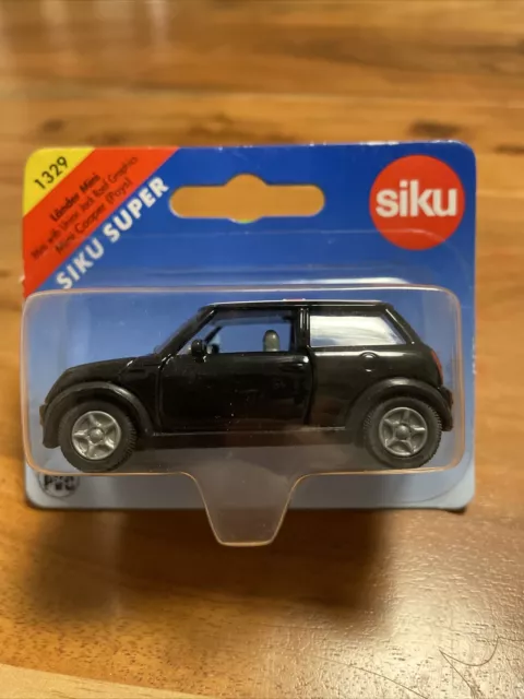 siku 1329 Mini Cooper schwarz mit Union Jack in OVP