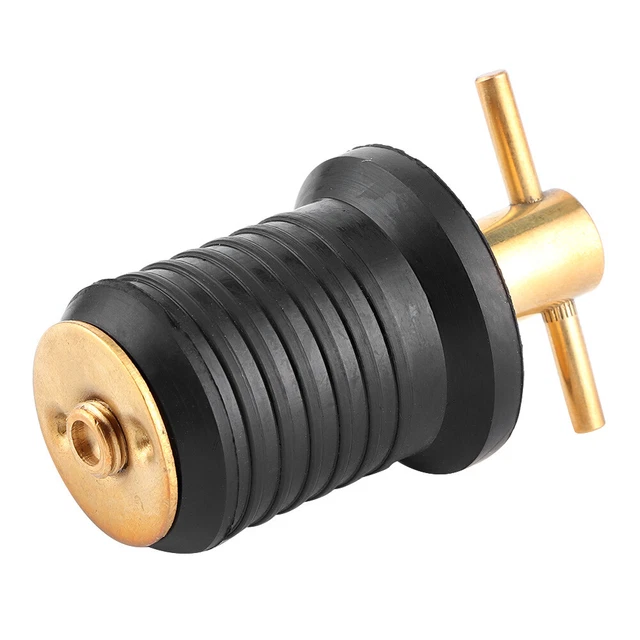 Nuovissima spina di scarico in ottone gomma da 1 pollice accessori marini thandle twistIn per scafo
