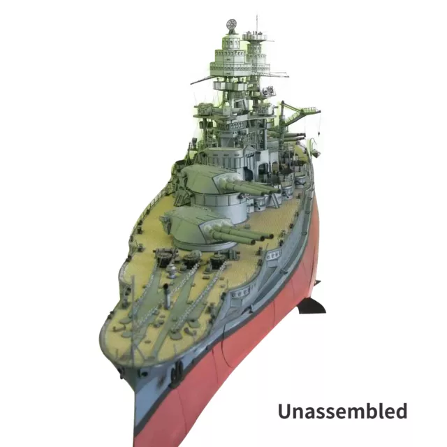 1:250 Unassembled Replica US NAVY USS Arizona BB-39 Paper Model Military Ship
