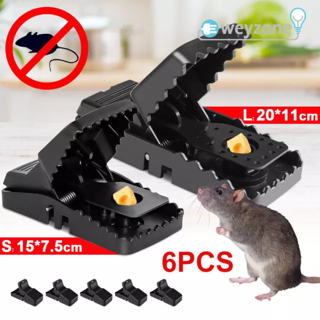 Super Large Heavy Duty Snap Mouse Rat Traps Rat Bait Rats Pest Catcher Reusable