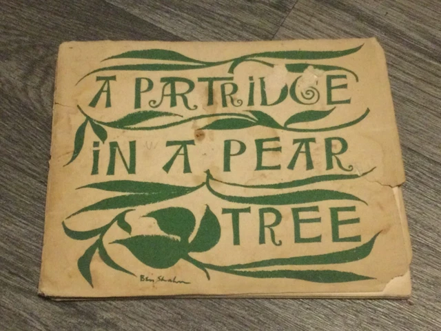 Ein Partrüge in einem Birnenbaum von Ben Shahn. 1949, Vintage Weihnachtsbuch