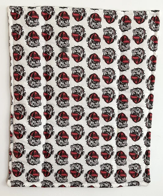 Dog Mat ~ Dog Bed ~ Crate Pad ~ Sleeping Cushion ~ Georgia Bulldogs Fabric!