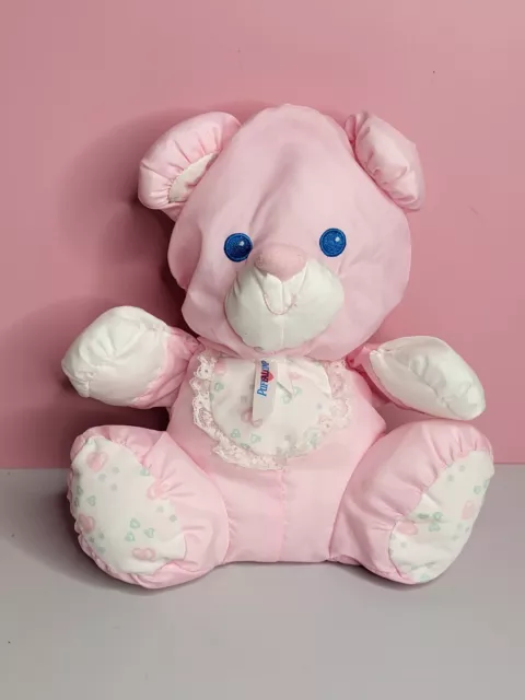 Puffalump Pink Rattle Bear 1994 Vintage HTF Fisher-Price