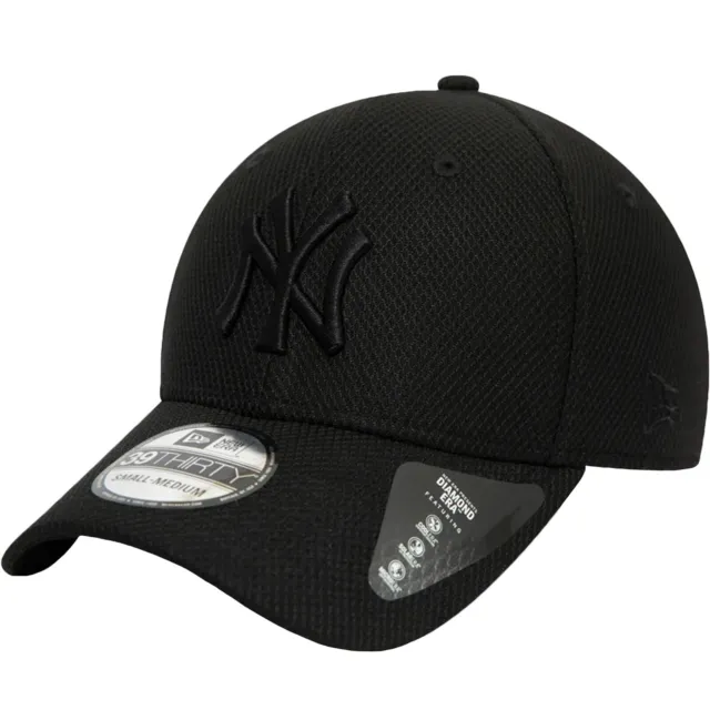 New Era Herren New York Yankees Diamond Era 39THIRTY Stretch Cap Mütze - schwarz