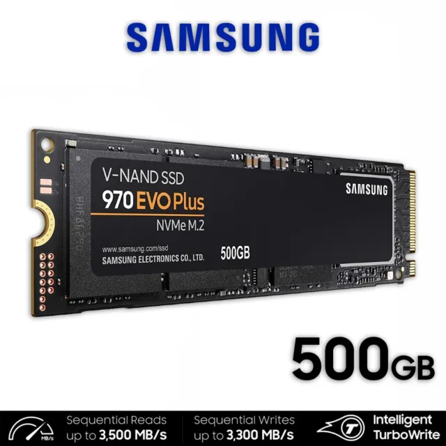 Samsung 970 EVO Plus 500GB M.2 PCIe Gen3 NVMe 3500 MB/s . MZ-V7S500