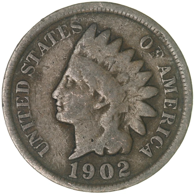 1902 (P) Indian Head Cent Good Penny GD See Pics C499