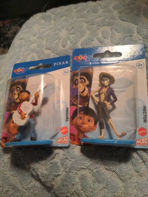 Coco Disney Pixar Mattel Micro Collection Lot of 2 Figures Hector Miguel NEW