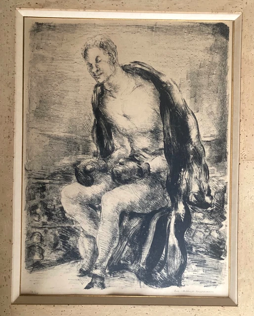 1929 Luc-Albert Boxing Physiology Engraving National Art Indianapolis