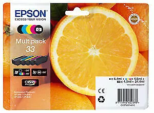 Set 5 x inchiostro originale Epson 33 XP540 XP640 XP900 XP530 XP630 XP635 XP830