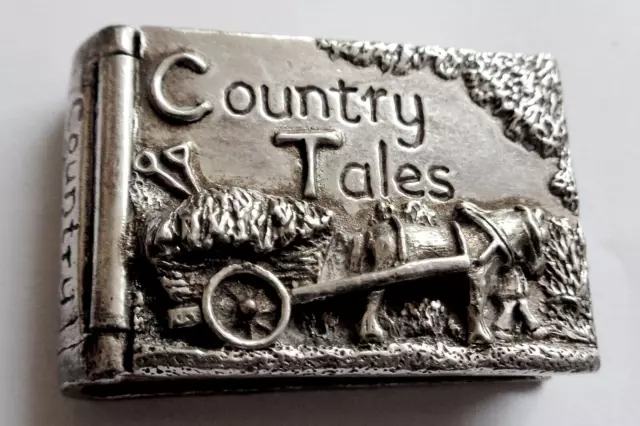 Beautiful Vintage Heavy Silver Plated Trinket Box. 40 mm.