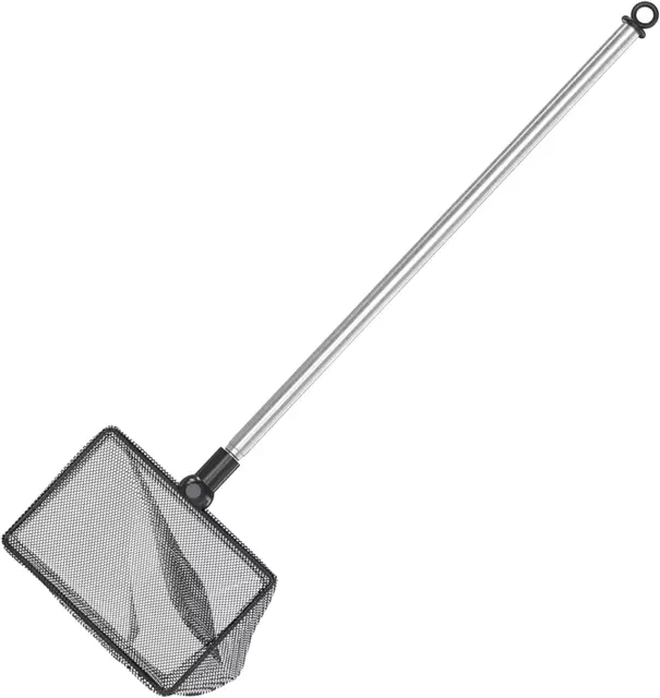 Aquarium Fish Net with Extendable 9-24 Inch Long Handle for Betta Fish Tank